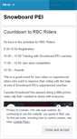 Mobile Screenshot of peisnowboard.wordpress.com