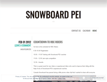 Tablet Screenshot of peisnowboard.wordpress.com