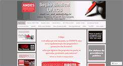 Desktop Screenshot of andesufrgs.wordpress.com