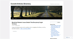 Desktop Screenshot of corenttarticlesdirectory.wordpress.com