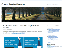 Tablet Screenshot of corenttarticlesdirectory.wordpress.com