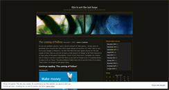 Desktop Screenshot of notthelasthope.wordpress.com
