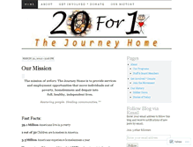 Tablet Screenshot of 20for1thejourneyhome.wordpress.com