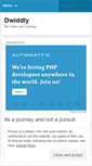 Mobile Screenshot of dwiddly.wordpress.com