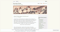 Desktop Screenshot of naturalfolk.wordpress.com