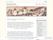 Tablet Screenshot of naturalfolk.wordpress.com