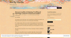 Desktop Screenshot of notbyhands.wordpress.com