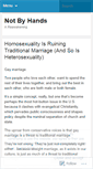 Mobile Screenshot of notbyhands.wordpress.com