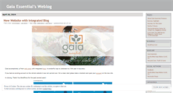 Desktop Screenshot of gaiaessentials.wordpress.com