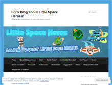 Tablet Screenshot of littlespaceheros.wordpress.com