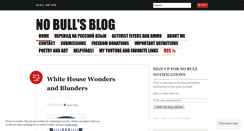 Desktop Screenshot of nobullblogger.wordpress.com