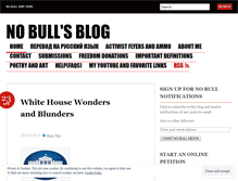 Tablet Screenshot of nobullblogger.wordpress.com