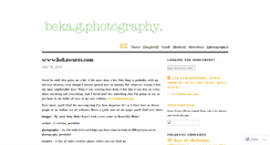 Desktop Screenshot of bekagphotography.wordpress.com