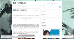 Desktop Screenshot of drvitamin.wordpress.com