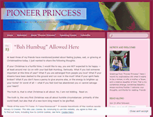 Tablet Screenshot of pioneerprincess.wordpress.com
