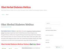 Tablet Screenshot of obatherbaldiabetesmelitusx.wordpress.com