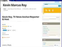 Tablet Screenshot of kevinmarcusroy.wordpress.com