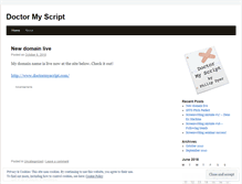 Tablet Screenshot of doctormyscript.wordpress.com
