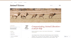 Desktop Screenshot of animalvisions.wordpress.com