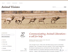 Tablet Screenshot of animalvisions.wordpress.com