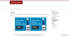 Desktop Screenshot of lifefromoneeye.wordpress.com