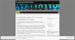 Desktop Screenshot of functionalarchitect.wordpress.com