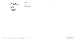 Desktop Screenshot of frauleinundvogel.wordpress.com