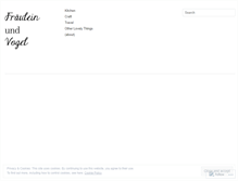 Tablet Screenshot of frauleinundvogel.wordpress.com