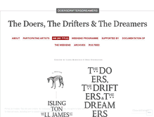 Tablet Screenshot of doersdriftersdreamers.wordpress.com