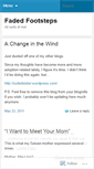 Mobile Screenshot of fadedfootsteps.wordpress.com