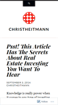 Mobile Screenshot of christheitmann.wordpress.com