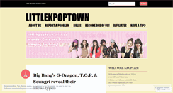 Desktop Screenshot of littlekpoptown.wordpress.com