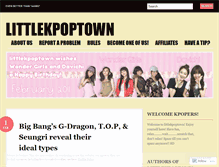 Tablet Screenshot of littlekpoptown.wordpress.com