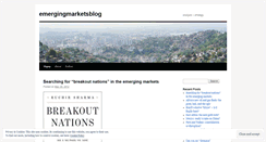 Desktop Screenshot of emergingmarketsblog.wordpress.com