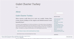 Desktop Screenshot of guletcharterturkeyorg.wordpress.com