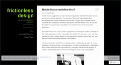 Desktop Screenshot of frictionlessdesign.wordpress.com