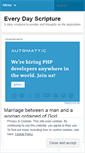 Mobile Screenshot of everydayscripture.wordpress.com
