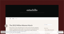 Desktop Screenshot of estuchillo.wordpress.com