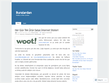 Tablet Screenshot of buralardan.wordpress.com