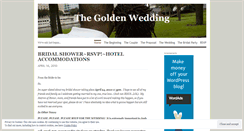 Desktop Screenshot of goldenwedding.wordpress.com