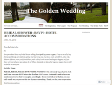 Tablet Screenshot of goldenwedding.wordpress.com