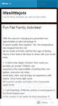 Mobile Screenshot of lifeslittlejois.wordpress.com