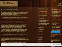 Tablet Screenshot of lifeslittlejois.wordpress.com