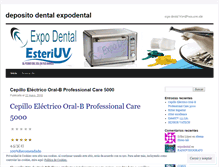 Tablet Screenshot of expodental.wordpress.com