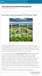 Mobile Screenshot of hydroponicssystemsandsupplies.wordpress.com