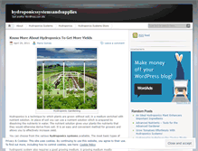 Tablet Screenshot of hydroponicssystemsandsupplies.wordpress.com