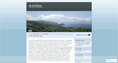 Desktop Screenshot of letmetellyoublog.wordpress.com