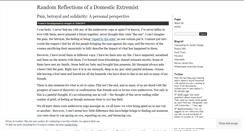 Desktop Screenshot of domesticextremist.wordpress.com