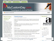 Tablet Screenshot of mycustomday.wordpress.com