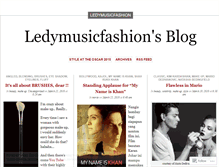 Tablet Screenshot of ledymusicfashion.wordpress.com